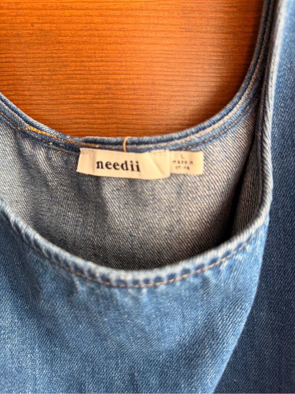 NEEDII DENIM DRESS - Picture 2 of 6